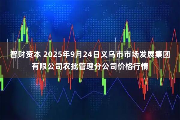 智财资本 2025年9月24日义乌市市场发展集团有限公司农批管理分公司价格行情