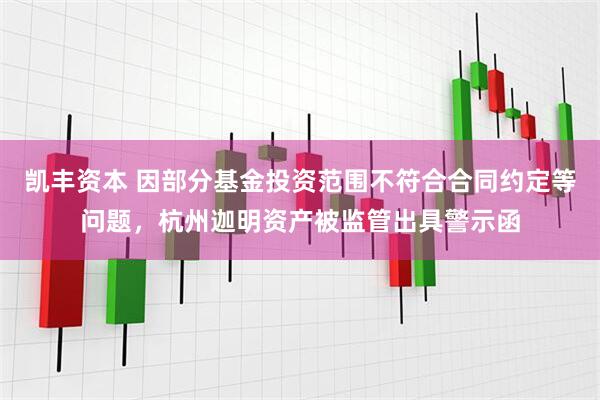 凯丰资本 因部分基金投资范围不符合合同约定等问题，杭州迦明资产被监管出具警示函